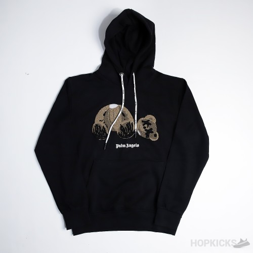 Palm Angels Bear Hoodie Black Multi